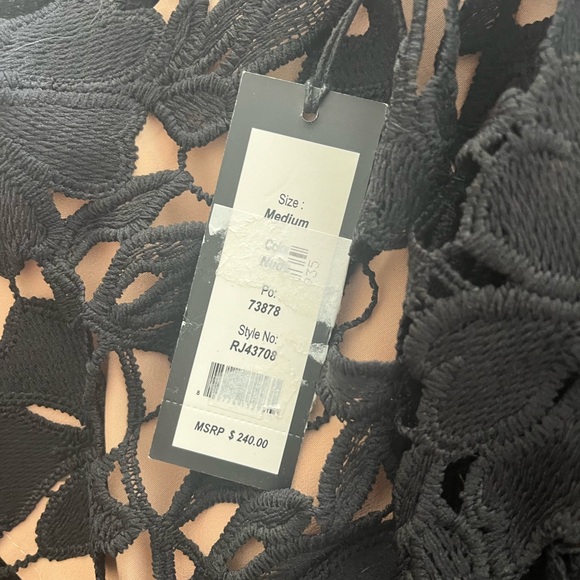 Romeo & Juliet Couture Black Lace Overlay Dress - Picture 4 of 5